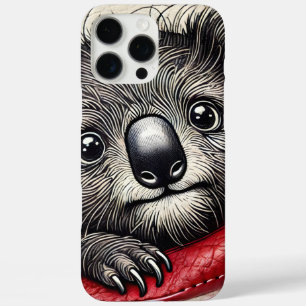 Niedliche Koala-Bärendarstellung mit lebhaften Far iPhone 16 Pro Max Hülle