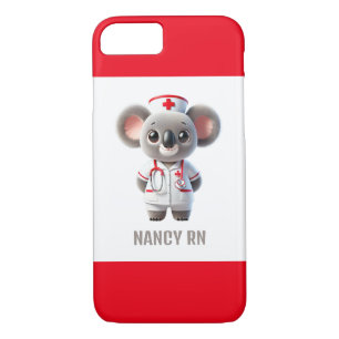 Niedliche Koala-Bärenkurse mit Red Stethoscope Case-Mate iPhone Hülle