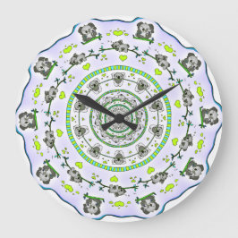 NIEDLICHE KOALA DESIGN WALL CLOCK GROßE WANDUHR