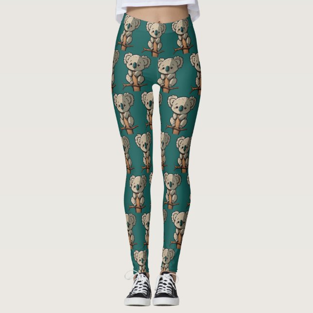 Niedliche Koala Leggings (Vorderseite)