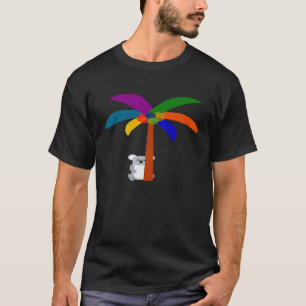 Niedliche Koala Palm Tree Colorful Australien Wand T-Shirt