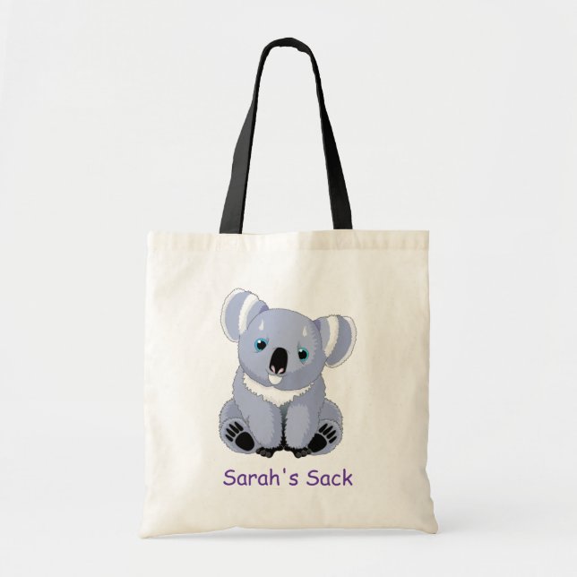 Niedliche Koala Personalisiert Bag Tragetasche (Vorne)