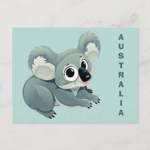 Niedliche Koala-Postkarte Postkarte