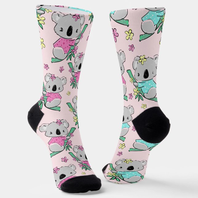 Niedliche Koala Socken für Tierfreunde (Gewinkelt)