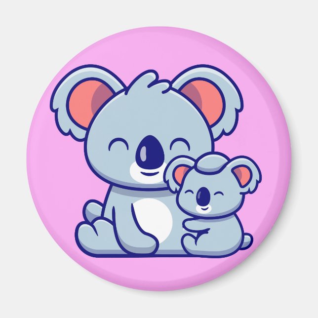 Niedliche Koala und Baby Magnet (Vorne)