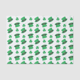 Niedliche Kobobelhüte und Kleeblätter Seidenpapier