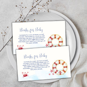 Niedliche Kochbücher für Babydusche Begleitkarte