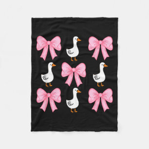 Niedliche Kokette Bogen Gans Ente Herbst Halloween Fleecedecke