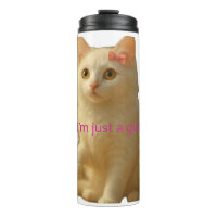 Niedliche Kokette Katze Ich bin nur ein Mädchen Äs