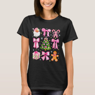 Niedliche Kokette Schleife Rosa Weihnachtsbaum San T-Shirt
