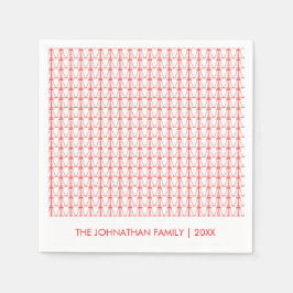 Niedliche Kokospalmen Silhouette Weihnachten Serviette