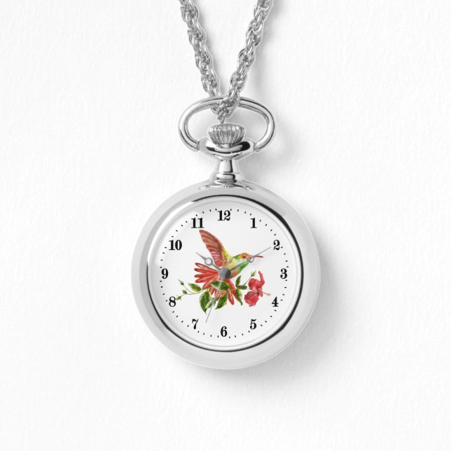 niedliche Kolibri-Liebhaber Armbanduhr (Vorderseite)