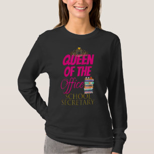Niedliche Königin der Sekretärin der Büros T-Shirt
