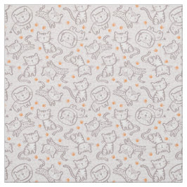 Niedliche Kontur Jungle Tiere mit orangefarbenen F Stoff