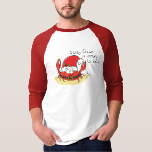 Niedliche Krabbe Weihnachten Weihnachtsfeiertag We T-Shirt