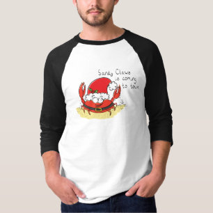 Niedliche Krabbe Weihnachten Weihnachtsfeiertag We T-Shirt