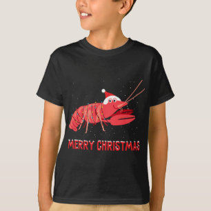 Niedliche Krabben Weihnachtsbaumleuchten T-Shirt