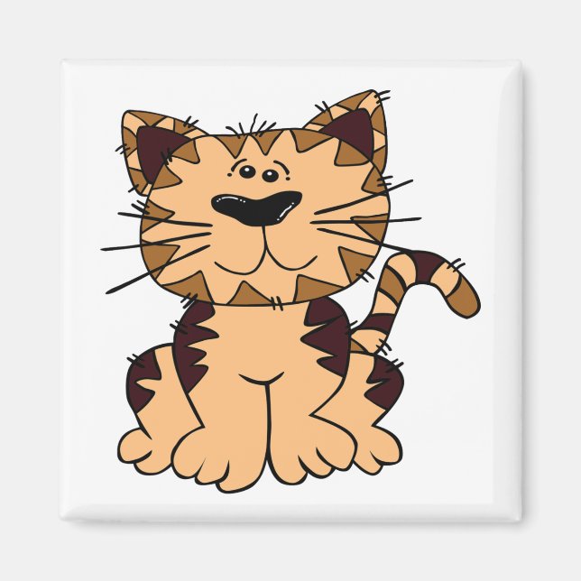 NIEDLICHE KRAFT- UND BROWN-KATZE MAGNET (Vorne)