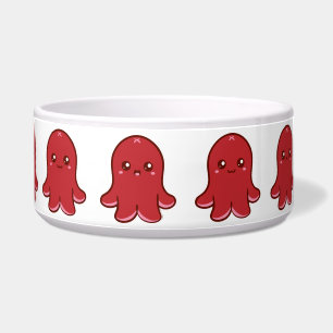 Niedliche Kraken-Wurst-Haustier-Schüssel (groß) Napf