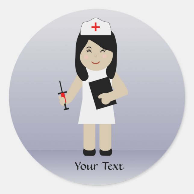 Niedliche Krankenpflege 2 - Aufkleber (Vorderseite)