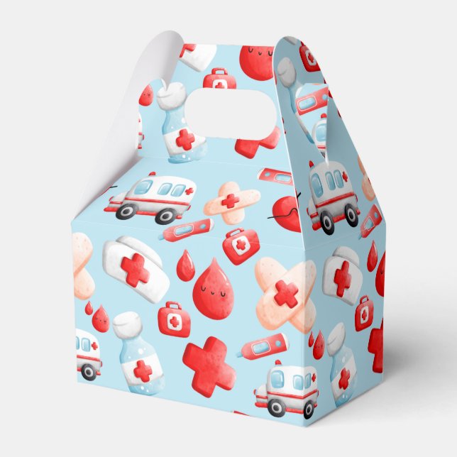 Niedliche Krankenschwester, Arzt, Medizin, Gesundh Geschenkschachtel (Vorderseite)