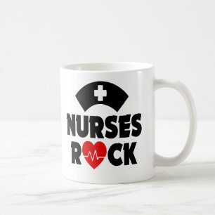 Niedliche Krankenschwester-Felsen-Tasse Tasse