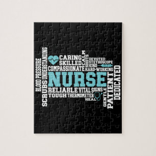Niedliche Krankenschwester RN LVN Krankenpflege Sc Puzzle