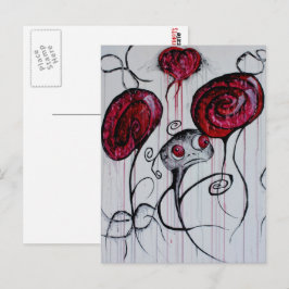 Niedliche Kreatur Goth Fantasy Sad Monster Kunst Postkarte
