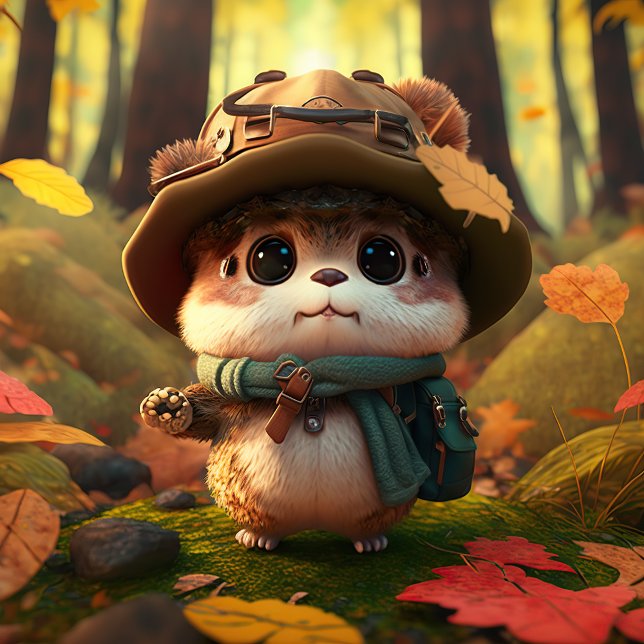 Niedliche Kreatur Quadratischer Aufkleber (Von Creator hochgeladen)