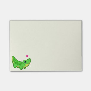 Niedliche Krokodil-Liebe kawaii Cartoonkinder Post-it Klebezettel