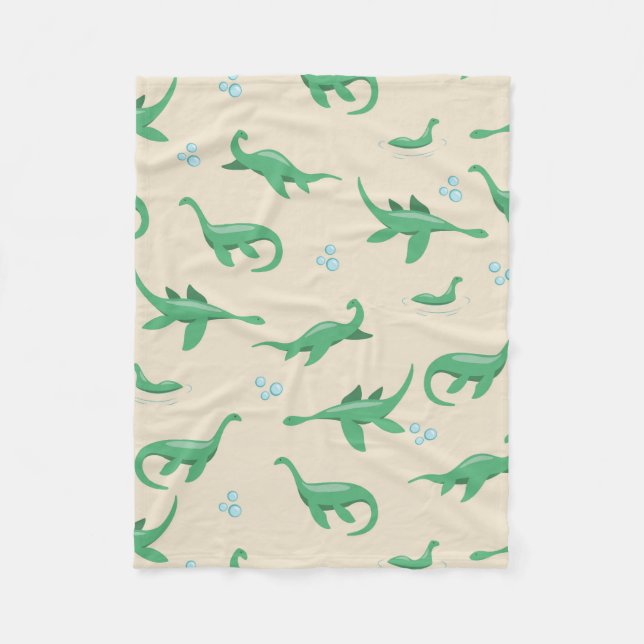 Niedliche Kryptid Loch Ness Monster Blanket Fleecedecke (Vorderseite)
