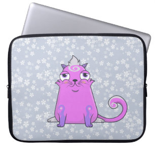 Niedliche Kryptokitty Bella will spielen Laptopschutzhülle