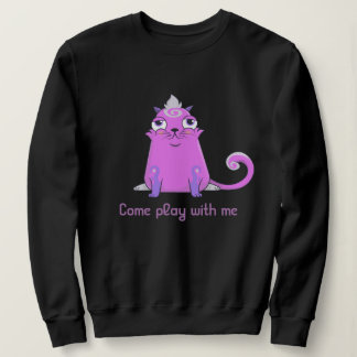 Niedliche Kryptokitty Bella will spielen Sweatshirt