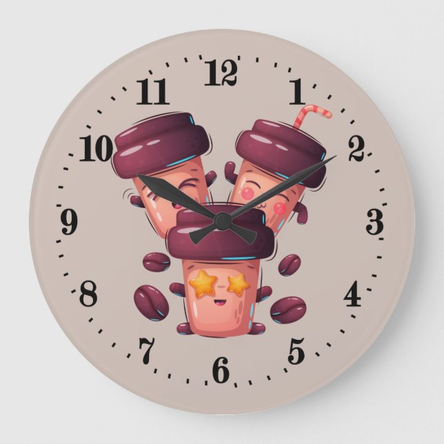 niedliche Küche, Business Coffee Shop Grosse Uhren (Vorderseite)