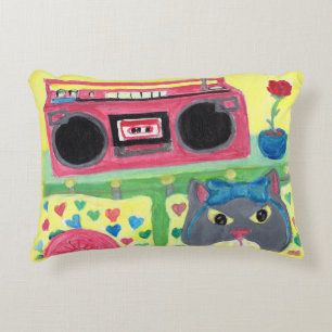 Niedliche Küche im Schlafzimmer Kunst, Dichtung un Dekokissen