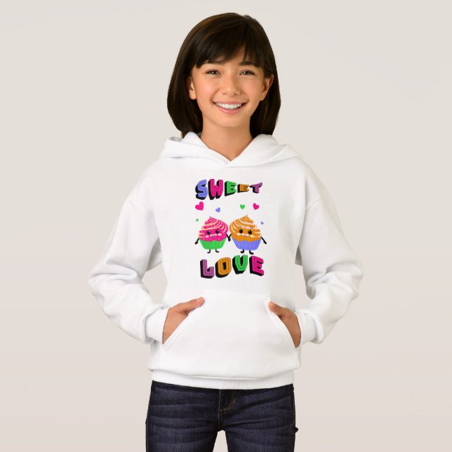 Niedliche Kuchen Hoodie (Vorne ganz)