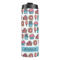 Niedliche Kuchen und Desserts Muster Personalisier