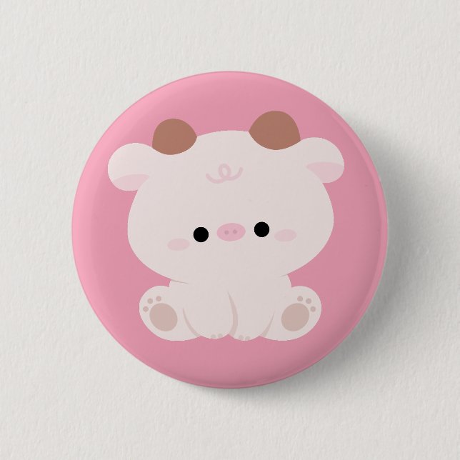 Niedliche Kuh Button (Vorderseite)