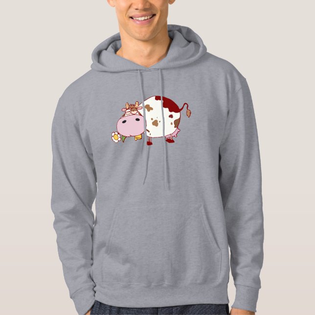 Niedliche Kuh Design Farm Leben Rinder Lover Gesch Hoodie (Vorderseite)