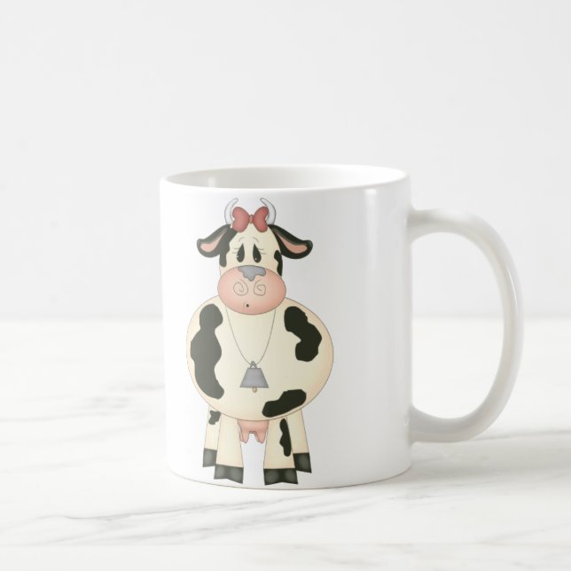 Niedliche Kuh Kaffeetasse (Rechts)
