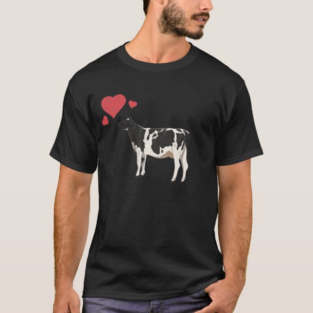 Niedliche Kuh Lover Bauer oder Rinderliebhaber Ges T-Shirt (Vorderseite)
