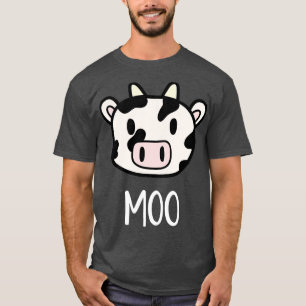 Niedliche Kuh Moo Kawaii Farm Tier Bauer T-Shirt