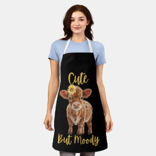 Niedliche Kuh-Moody Kuh liebt Farm Cowgirl Baby Su Schürze