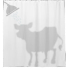 Niedliche Kuh-Schatten-Silhouette Shadow Buddies-D Duschvorhang