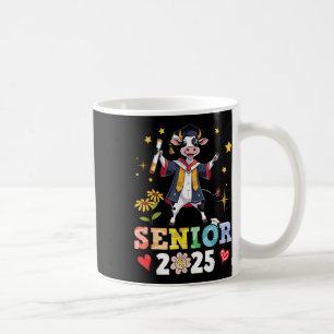 Niedliche Kuh Senior 2025 Abschluss School Uni Uni Kaffeetasse