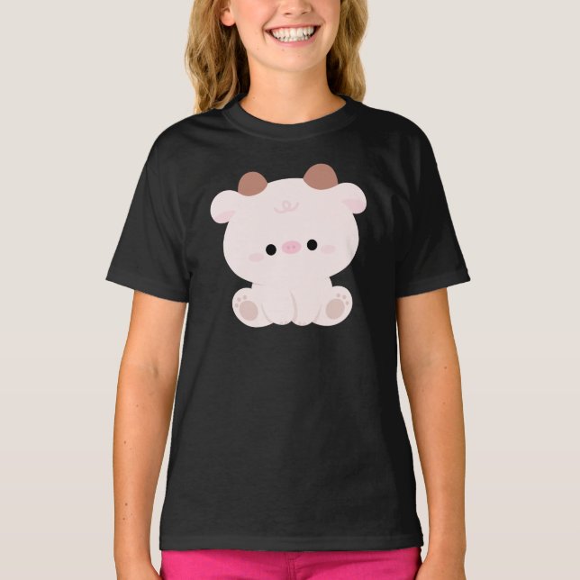 Niedliche Kuh T-Shirt (Vorderseite)