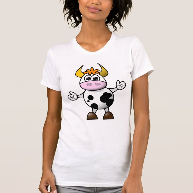 Niedliche Kuh T-Shirt (Vorderseite)