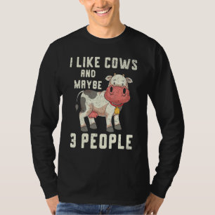 Niedliche Kuh Überlandwirtschaft Bauer Zuchtbetrie T-Shirt