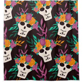 Niedliche Kuh: Vintages kindisch Muster Duschvorhang