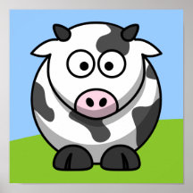 Niedliche Kuhausdruck